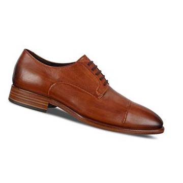 Ecco Vitrus Mondial Cap-toe Derby Pensko Herre Oransje | NO 539ZUT